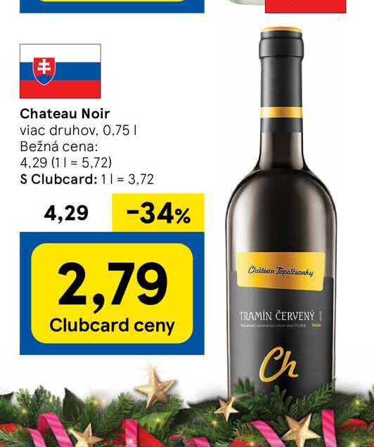 Chateau Noir viac druhov, 0,75l