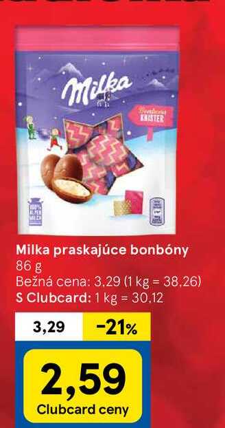 Milka praskajúce bonbóny 86 g