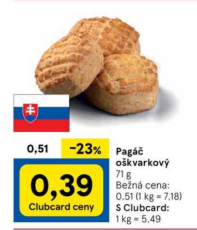 Pagáč oškvarkový 71 g