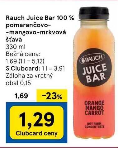 Rauch Juice Bar 100 % 330 ml