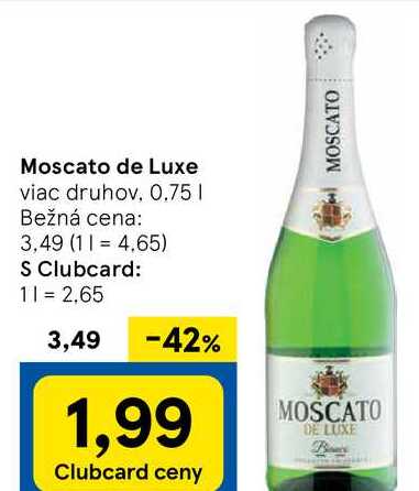 Moscato de Luxe viac druhov, 0.75l