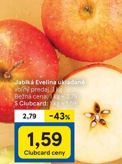 Jablká Evelina 1 kg 