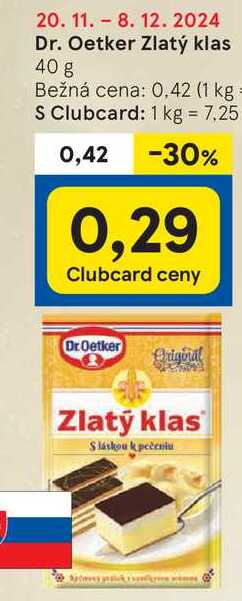 Dr. Oetker Zlatý klas 40 g