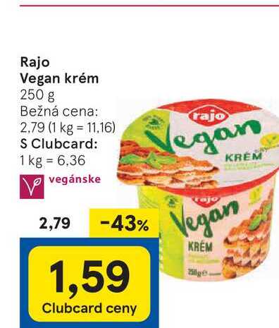 Rajo Vegan krém 250 g 