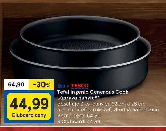 Tefal Ingenio Generous Cook súprava panvic