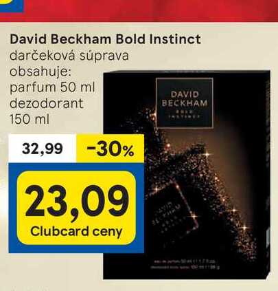 David Beckham Bold Instinct darčeková súprava obsahuje: parfum 50 ml dezodorant 150 ml 