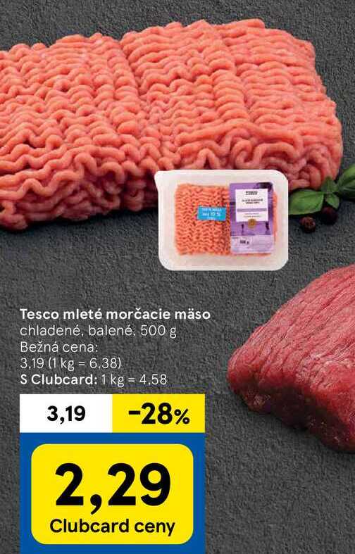 Tesco mleté morčacie mäso, 500 g