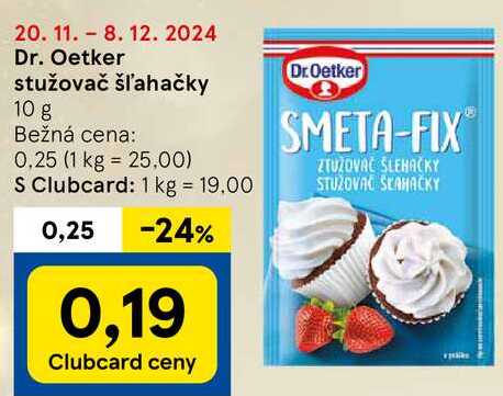 Dr. Oetker stužovač šľahačky, 10 g 