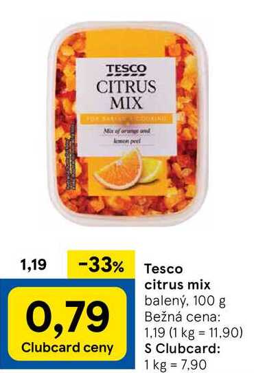 Tesco citrus mix, 100 g 