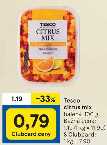 Tesco citrus mix, 100 g 