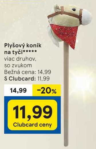 Plyšový koník na tyči