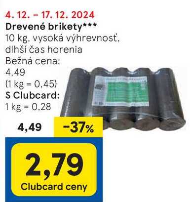 Drevené brikety, 10 kg