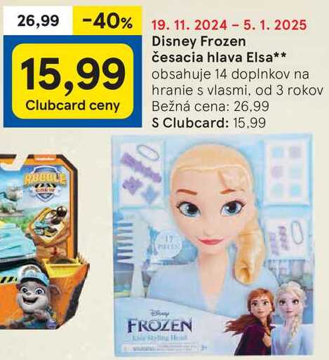 Disney Frozen česacia hlava Elsa