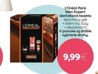 L'Oréal Paris Men Expert darčeková kazeta (sprchový gél + krém na fúzy + deodorant) 