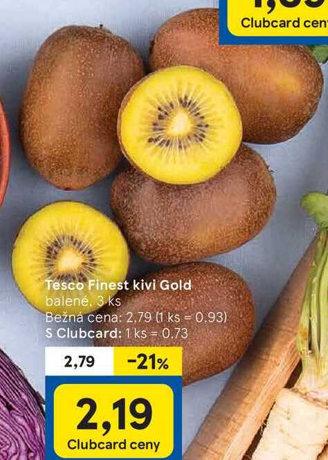 Tesco Finest kivi Gold, 3 ks 