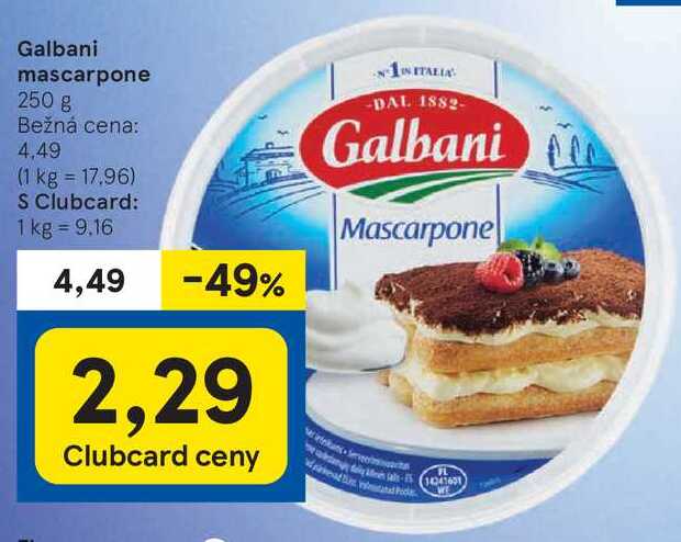 Galbani mascarpone, 250 g 