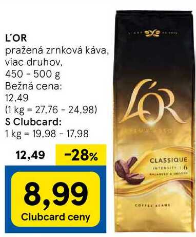 L'OR, 450 - 500 g 