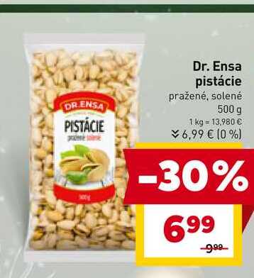 Dr. Ensa pistácie pražené, solené 500 g