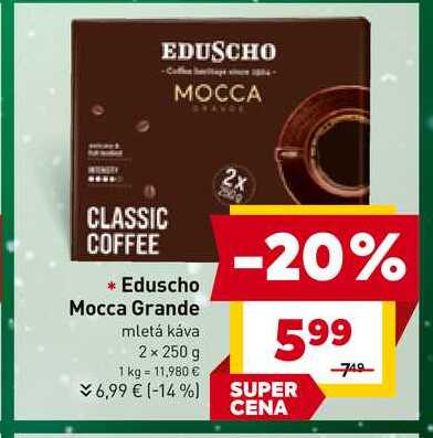 Eduscho Mocca Grande mletá káva 2 x 250 g 