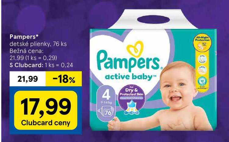 Pampers, 76 ks 