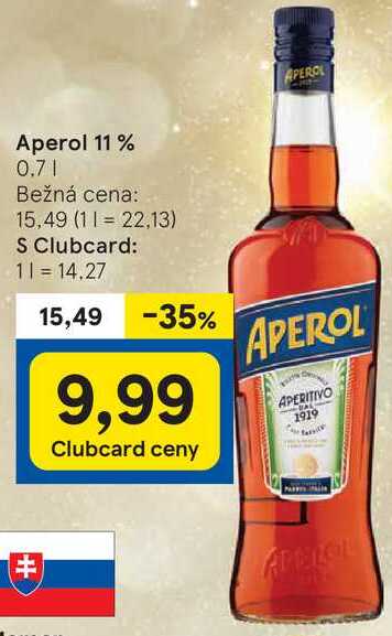 Aperol 11 %, 0,7 l