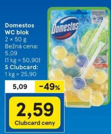 Domestos WC blok, 2x 50 g 