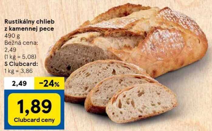 Rustikálny chlieb z kamennej pece, 490 g 