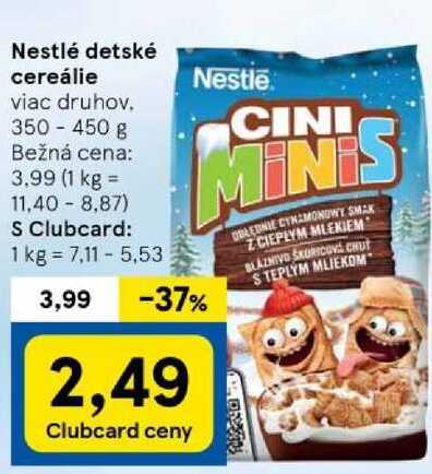 Nestlé detské cereálie, 350 - 450 g