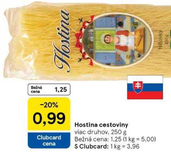 Hostina cestoviny, 250 g 