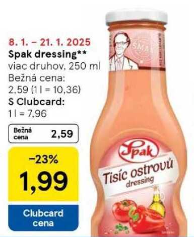 Spak dressing, 250 ml 