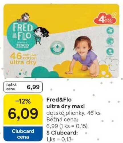 Fred&Flo ultra dry maxi, 46 ks 