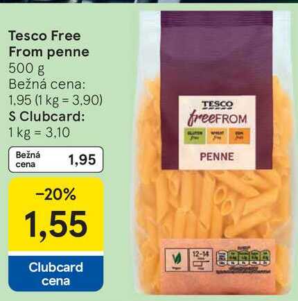 Tesco Free From penne, 500 g 