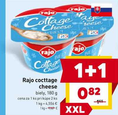 Rajo cocttage cheese biely, 180 g 