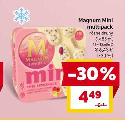 Magnum Mini multipack I rôzne druhy 6 x 55 ml