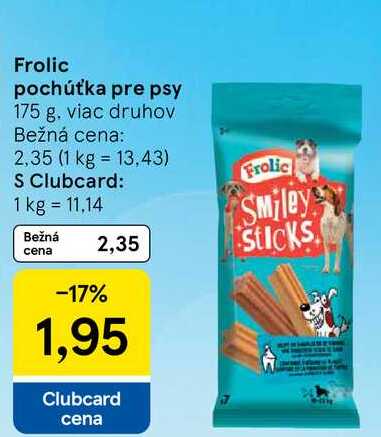 Frolic pochúťka pre psy, 175 g