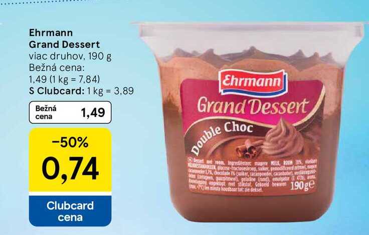 Ehrmann Grand Dessert, 190 g