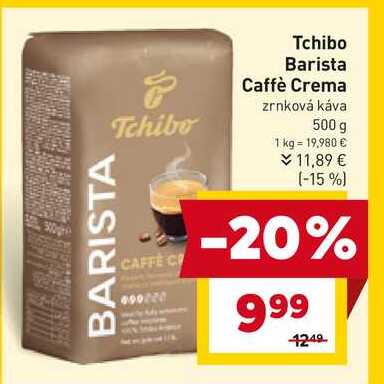 Tchibo Barista Caffè Crema zrnková káva 500 g