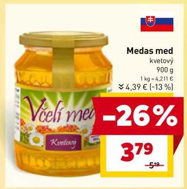 Medas med kvetový 900 g