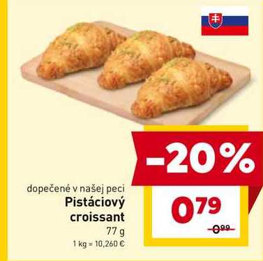 Pistáciový croissant 77 g