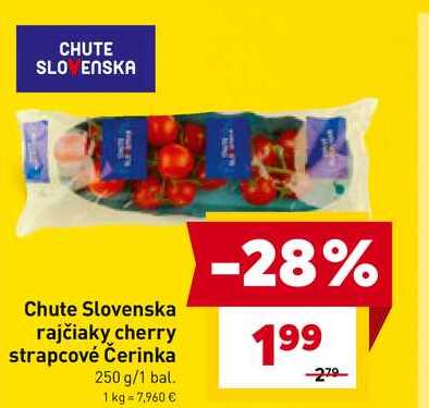 Chute Slovenska rajčiaky cherry strapcové Čerinka 250 g