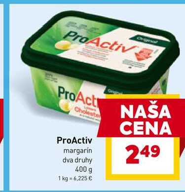 ProActiv margarín dva druhy 400 g 