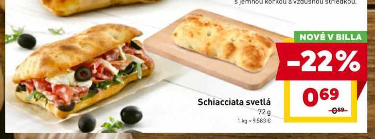 Schiacciata svetlá 72 g 