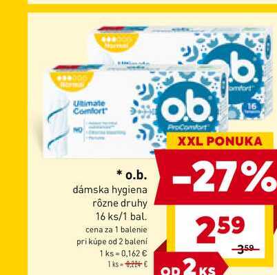 O.B. ProComfort 16 ks