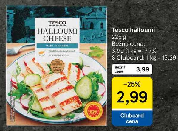 Tesco halloumi, 225 g 