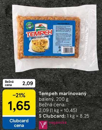 Tempeh marinovaný, 200 g