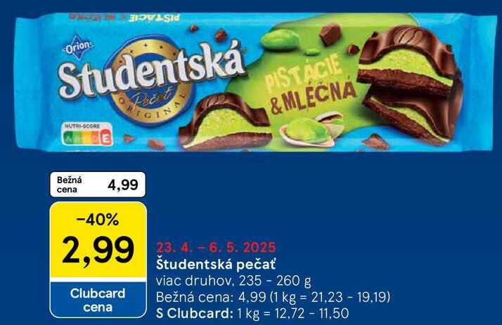 Študentská pečať, 235 - 260 g 