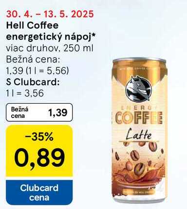 Hell Coffee energetický nápoj, 250 ml 