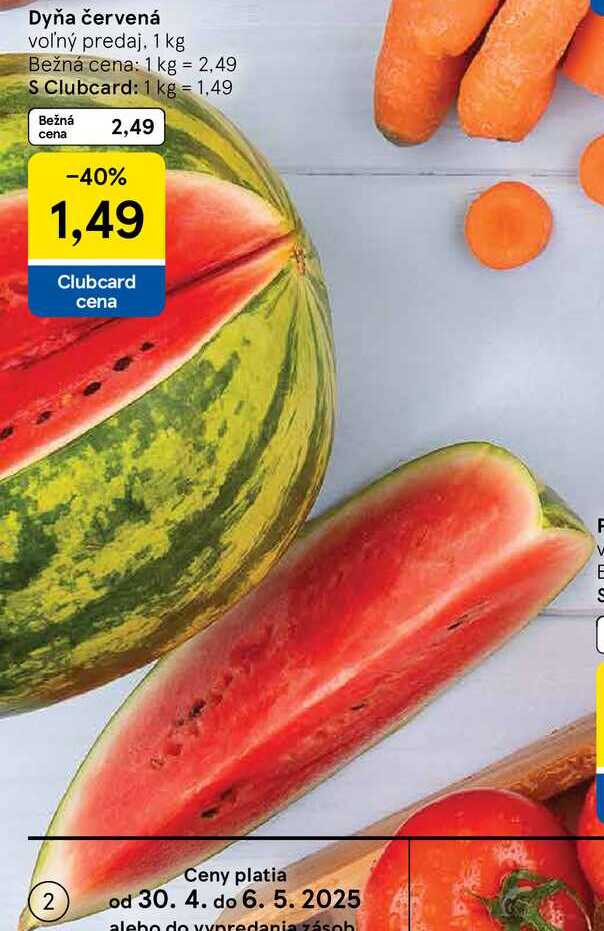 Dyňa červená, 1 kg