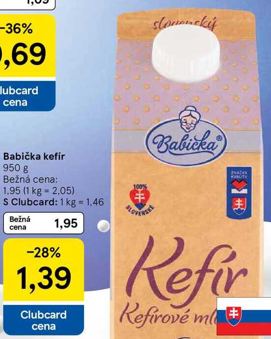 Babička kefír, 950 g 