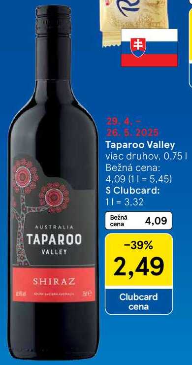 Taparoo Valley, 0,75 l